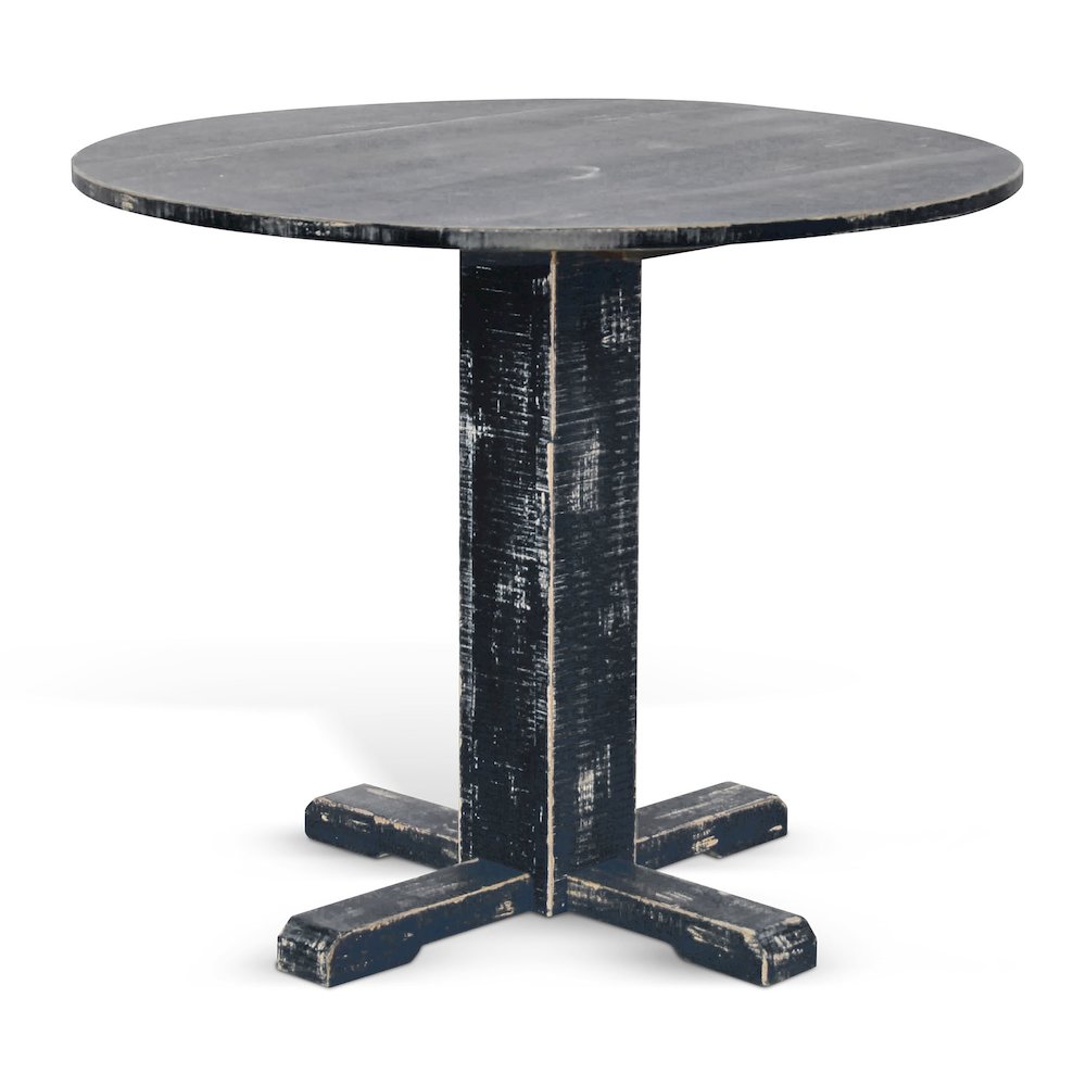 Black Sand Drop Leaf Table. Picture 1