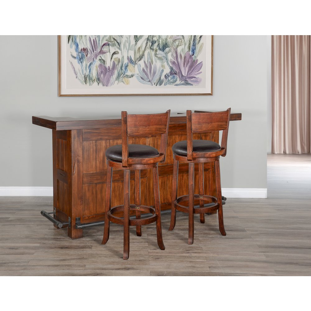 78" Farmhouse Wood Home Bar Set. Picture 2
