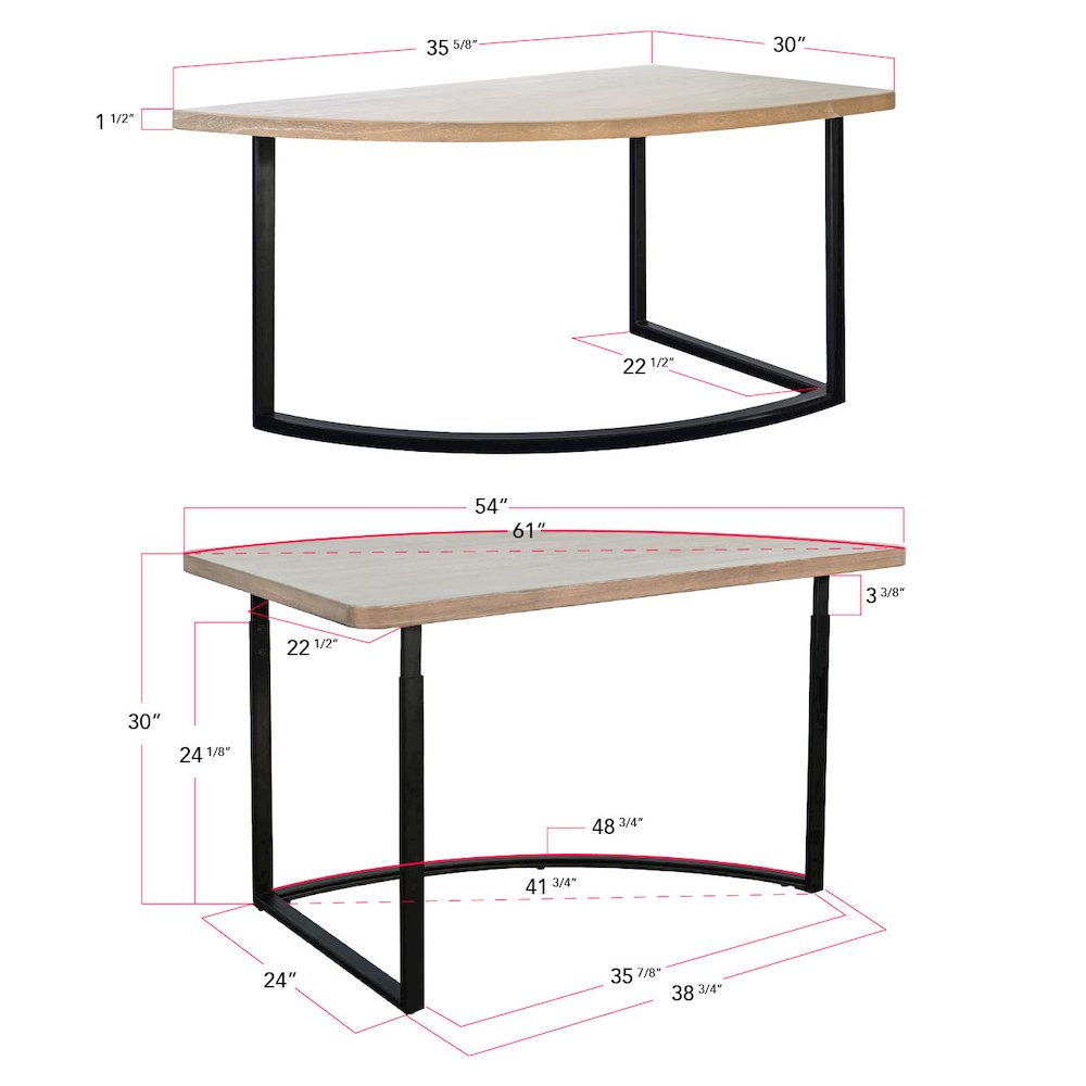 Gibson Table with Adjustable Height. Picture 5