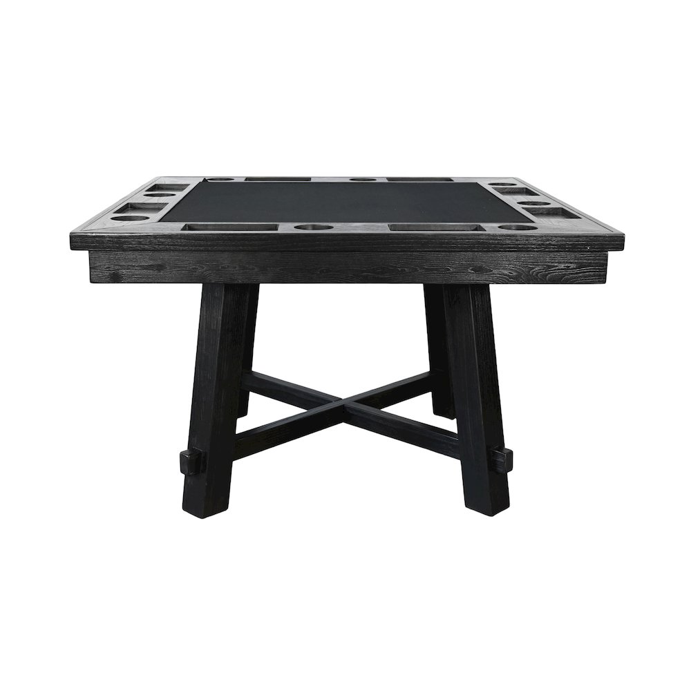 Black Square Reno Poker Dining Table. Picture 1