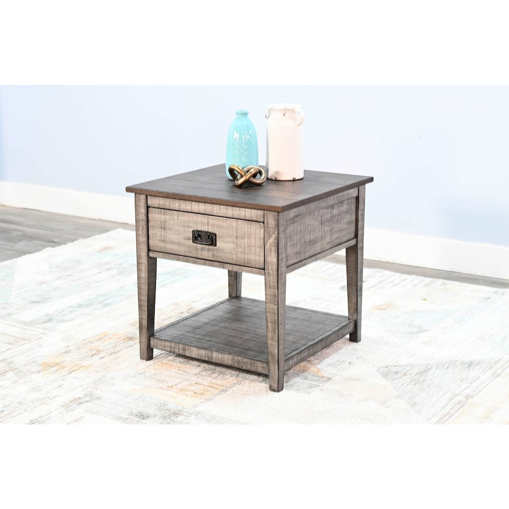 End Table, Tobacco Leaf/Alpine Grey. Picture 2