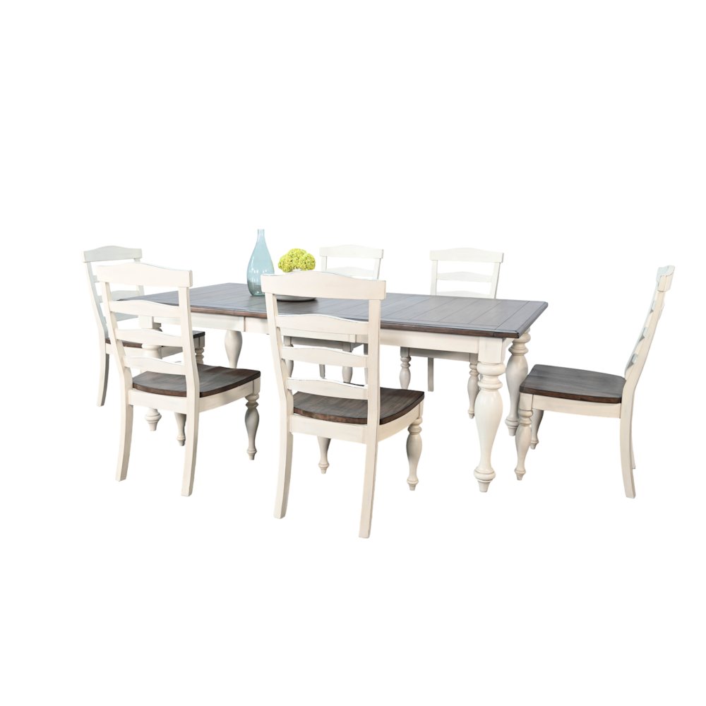 Pasadena Rectangular Extension Dining Set. Picture 1