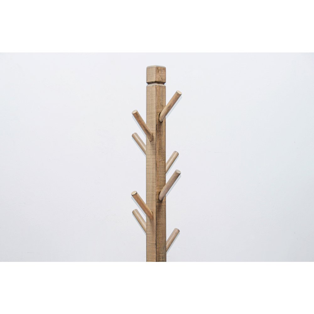 Traditional Solid Wood Hat Rack with 8-Prong Hooks. Picture 3