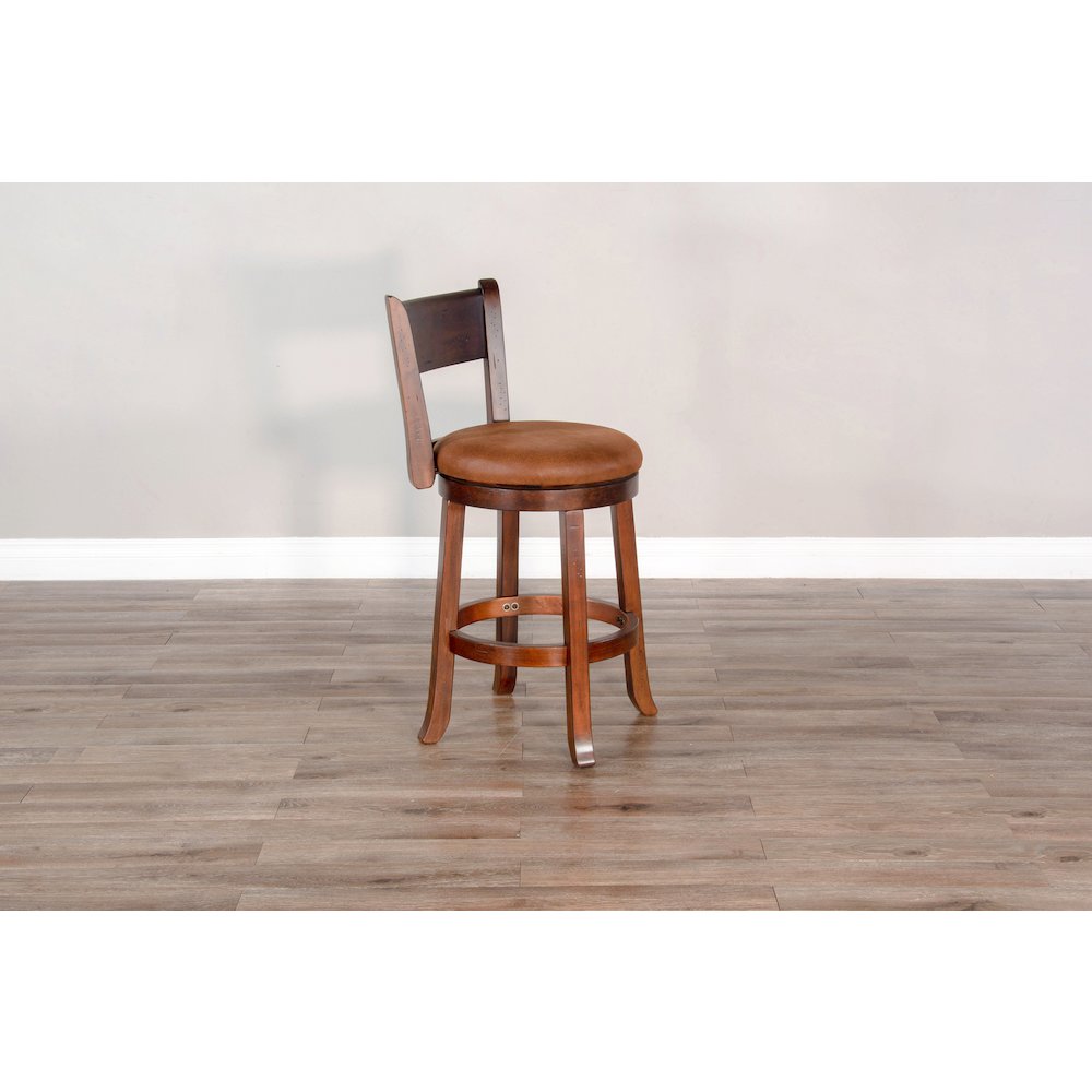 Sunny Designs Counter Swivel Barstool, Cushion Seat & Back (Set of 2). Picture 5
