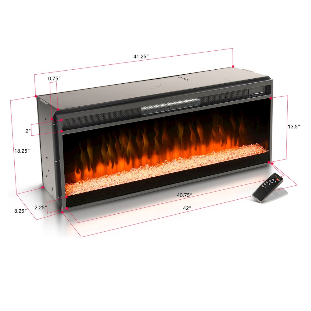 42" Crystal Fireplace Insert. Picture 3
