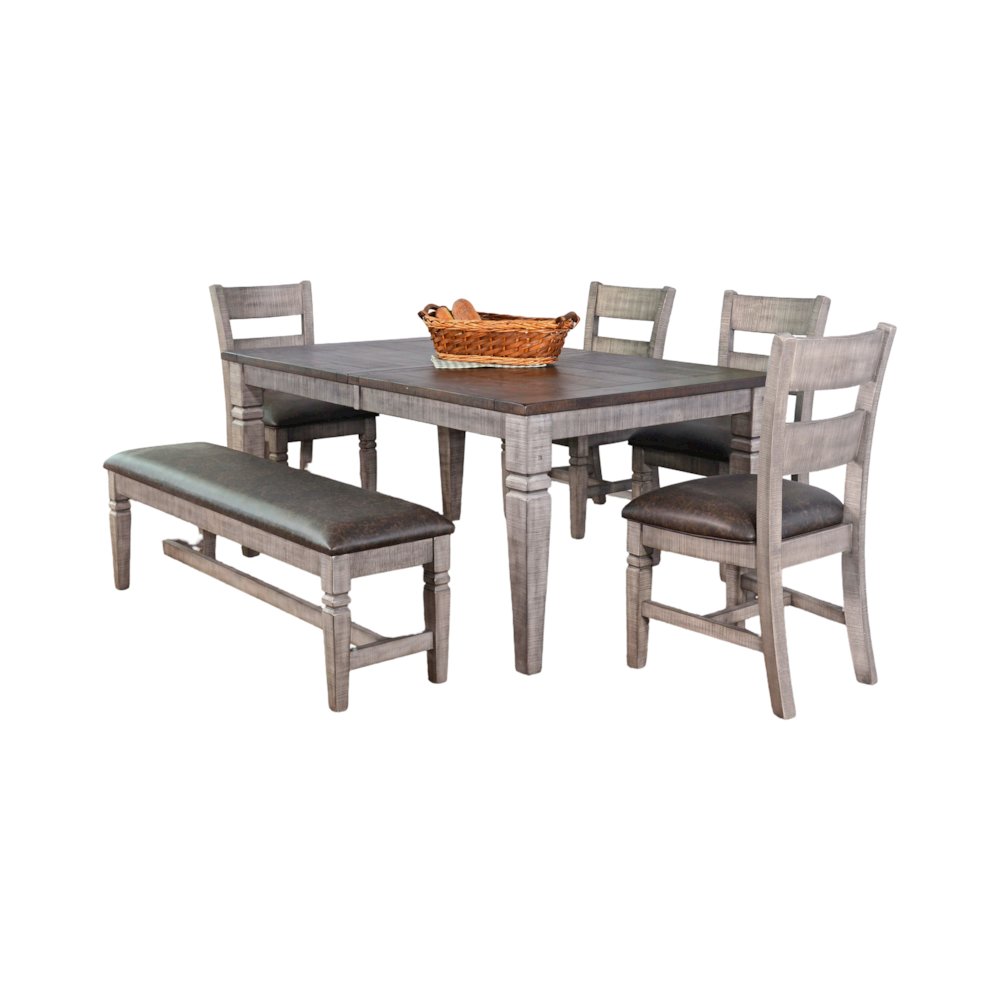 Extension Dining Set with Butterfly Leaf. Picture 1
