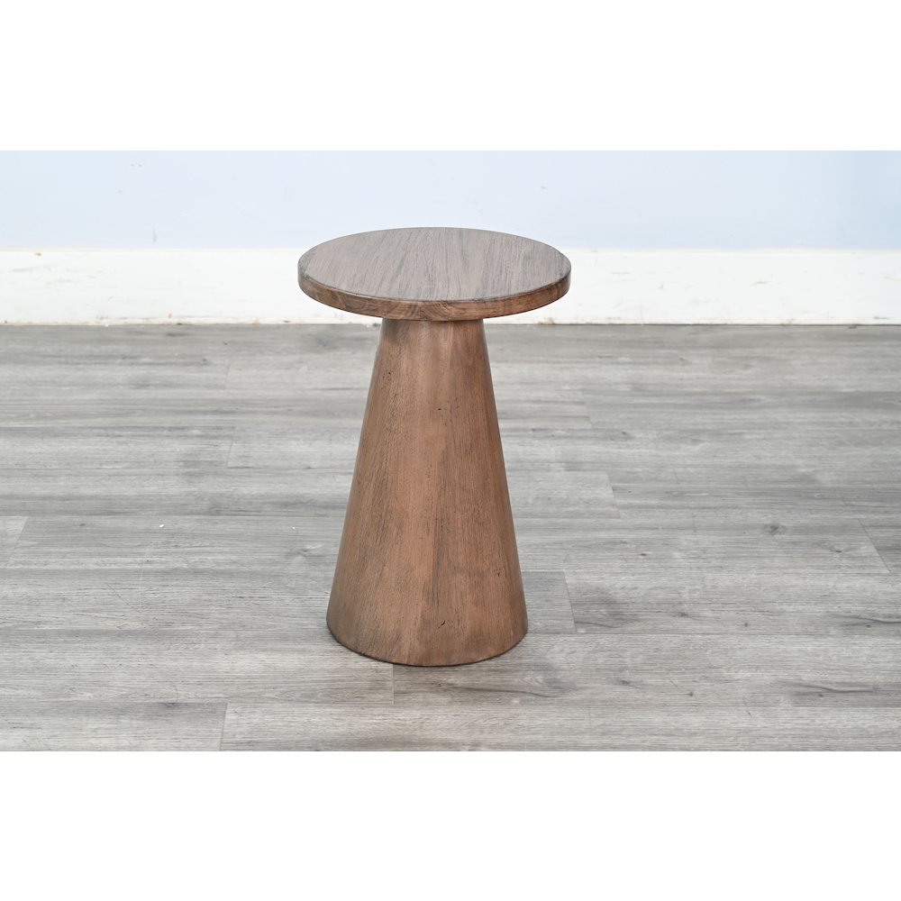 Felicity Modern Solid Wood Pedestal Side Table. Picture 2