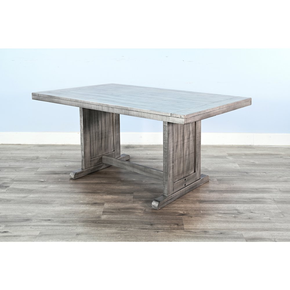 Rectangular Wood Dining Table, Alpine Grey. Picture 2