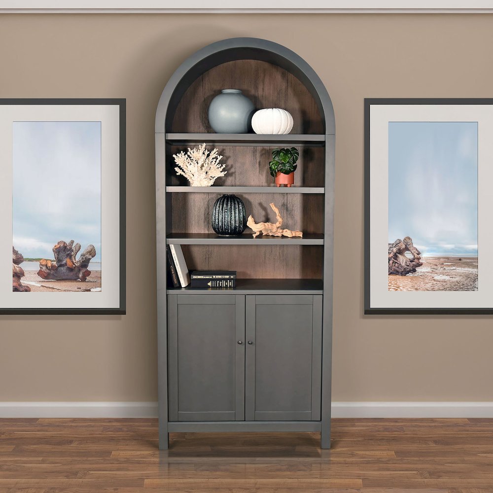 Arched Display Cabinet with Doors. Picture 6