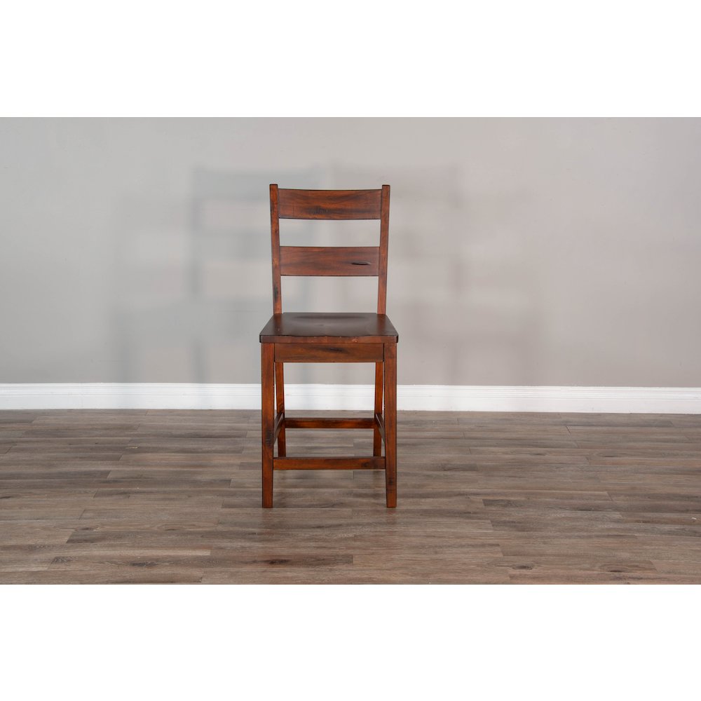 Sunny Designs Wood Ladderback Barstool (Set of 2). Picture 2