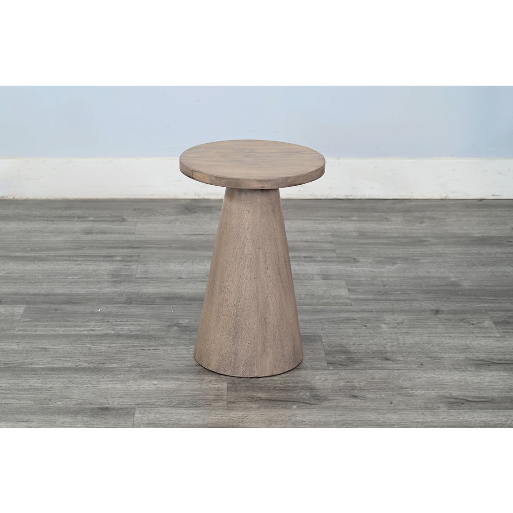 Felicity Modern Solid Wood Pedestal Side Table. Picture 4