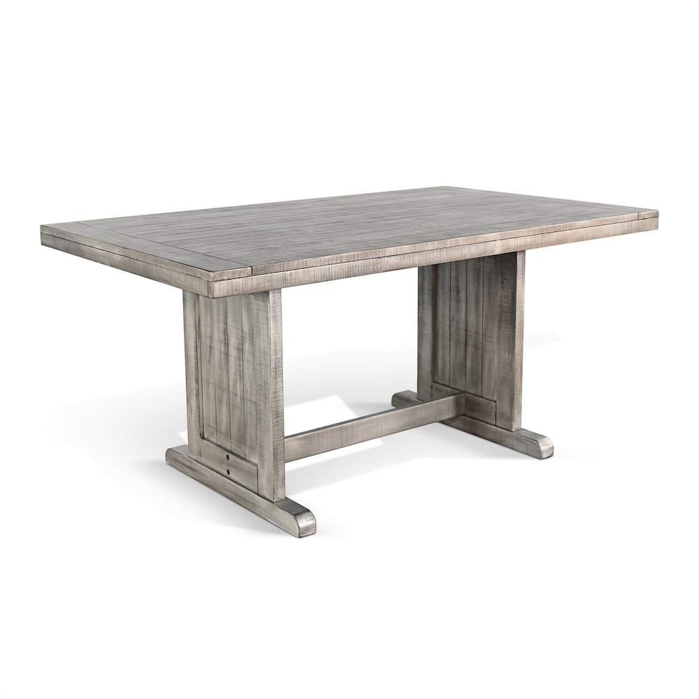 Rectangular Wood Dining Table, Alpine Grey. Picture 1