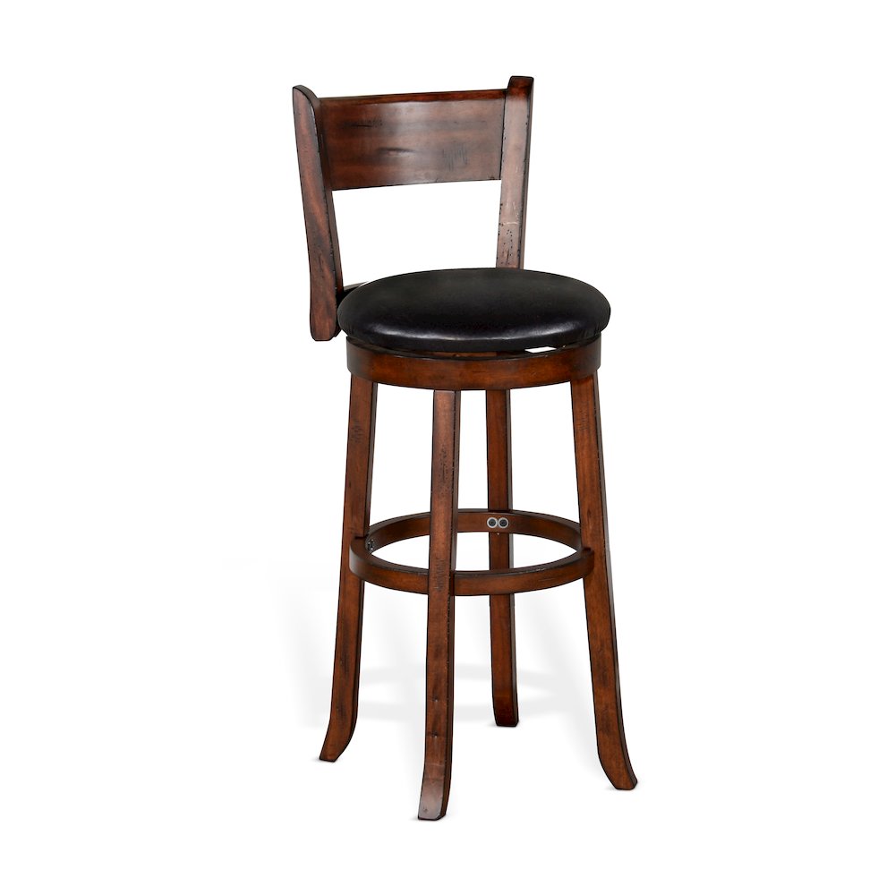 Bar Swivel Barstool, Cushion Seat & Back (Set of 2). Picture 1