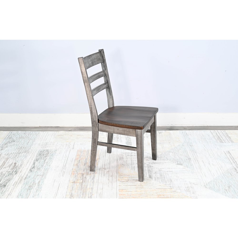 Ladderback Chair, Wood Seat (Set of 2). Picture 2