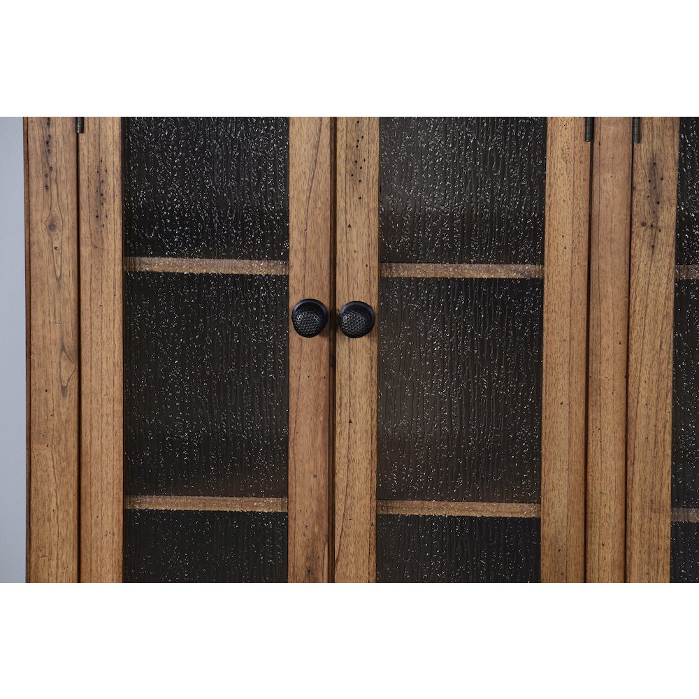 Sedona 42" Adjustable Shelf Wood Bookcase in Rustic Oak. Picture 4