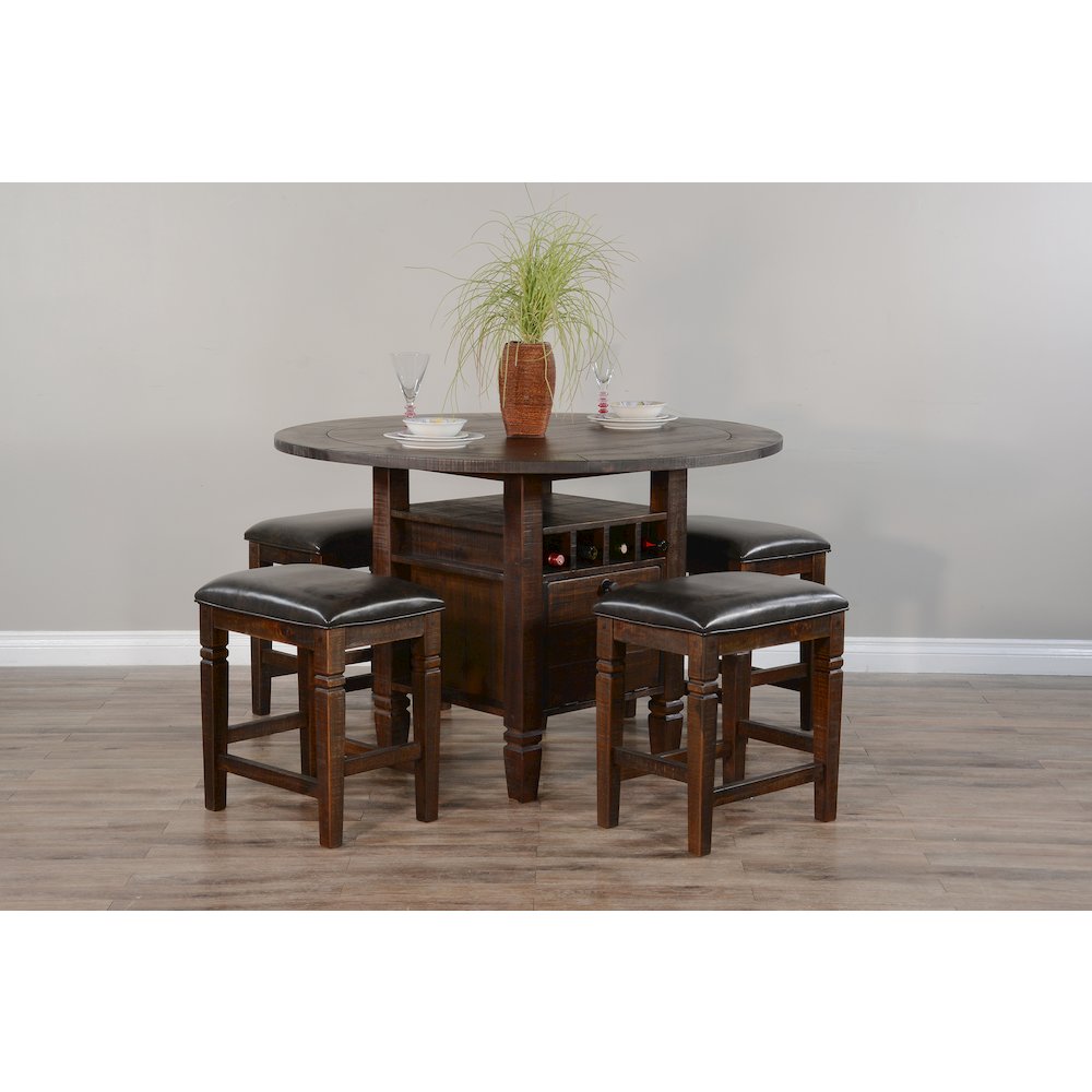 54" Round Counter Height Dining Set. Picture 2