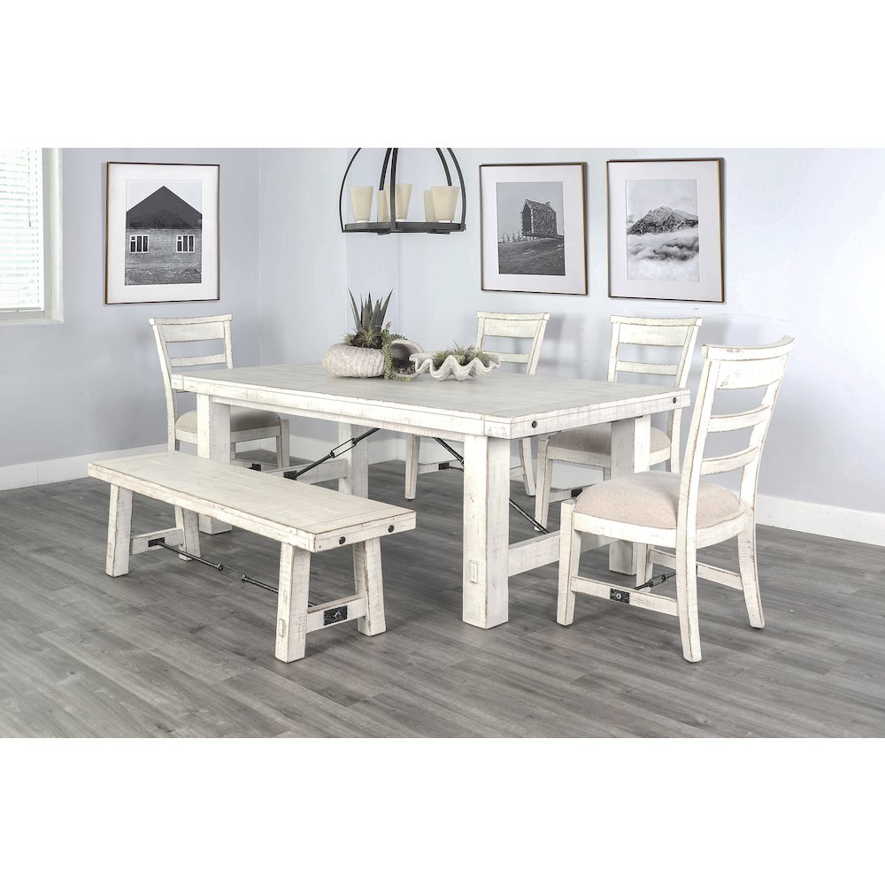 Extension Wood Dining Table Set. Picture 2