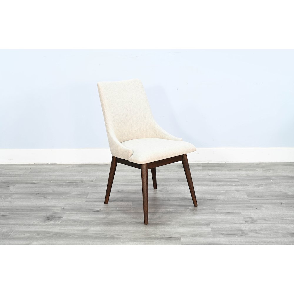 Upholstered Cushion Seat Dining Chair (Set of 2), Walnut. Picture 3