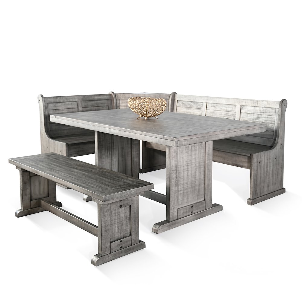 Wood Breakfast Nook Dining Set. Picture 1