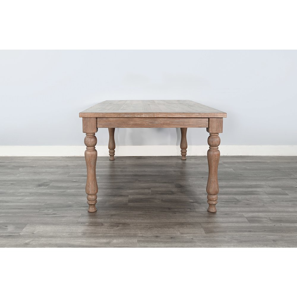 Sierra Rectangular Extension Dining Table with Turned Legs. Picture 5