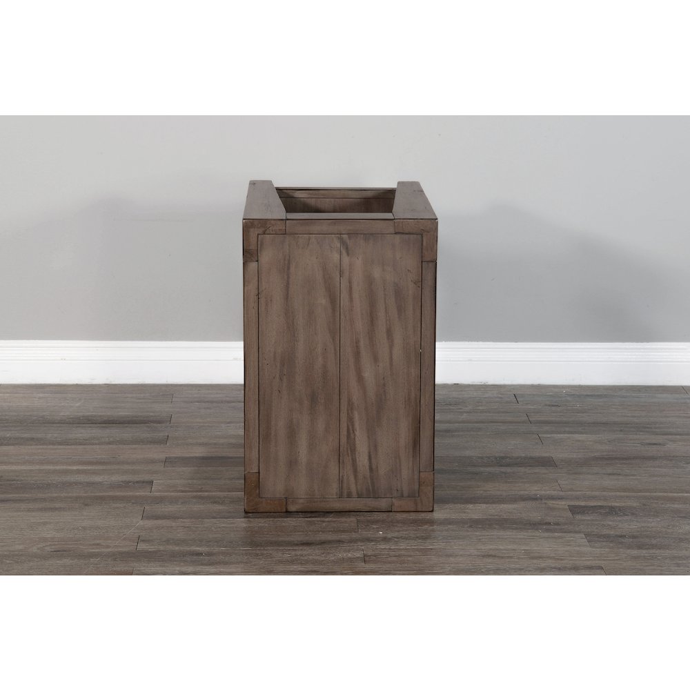 Doe Valley 25" Mid-Century Wood Chair Side Table in Taupe Brown. Picture 5