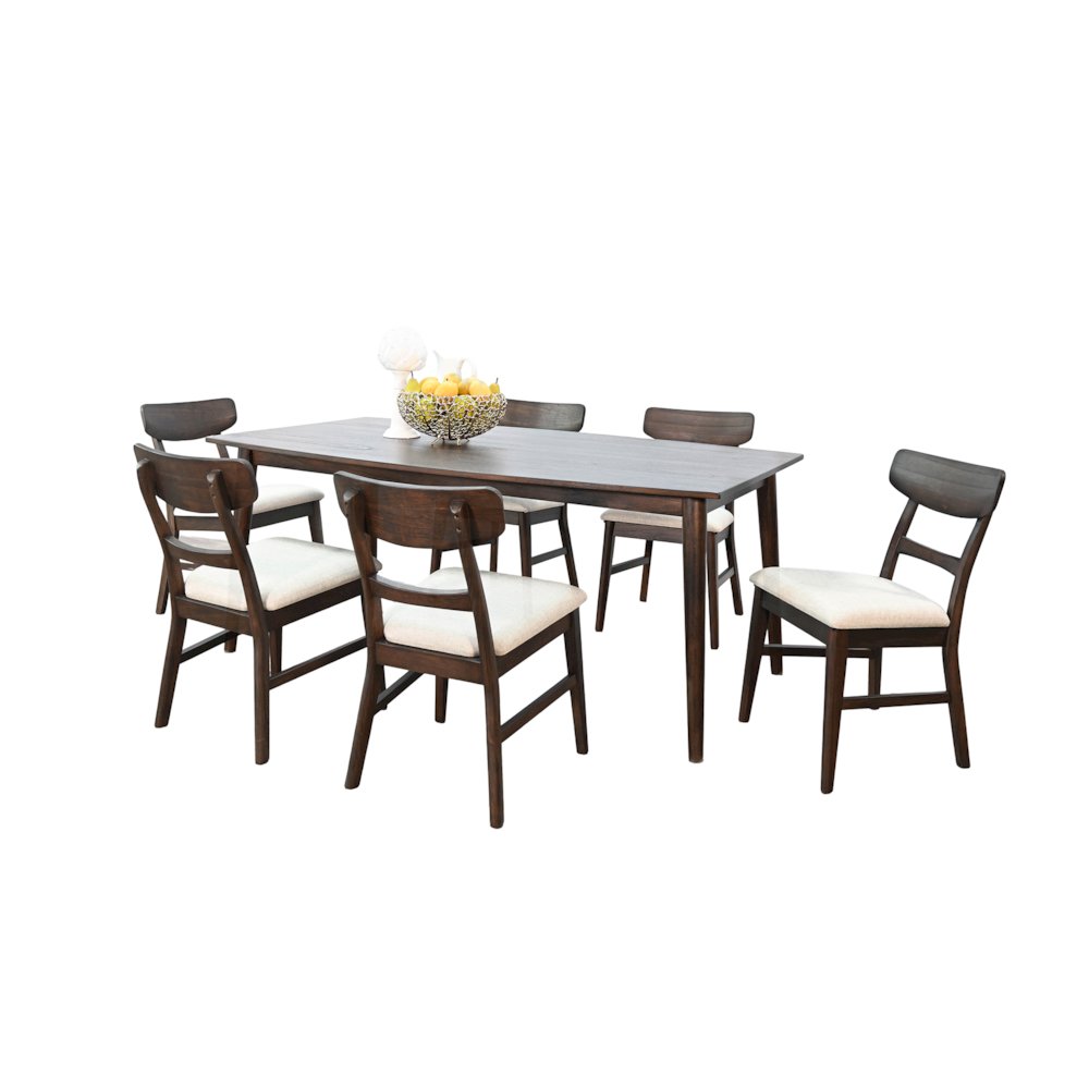 Mid-century Wood Dining Set. Picture 1