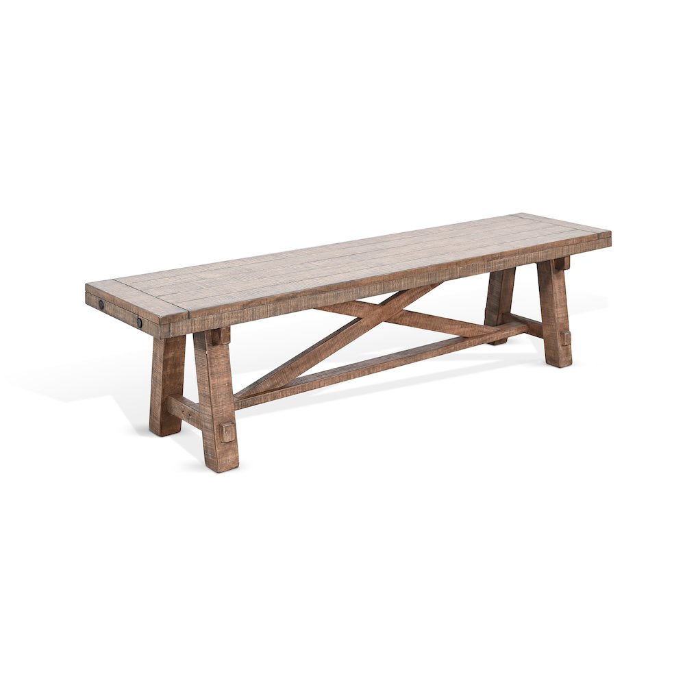 Wood Dining Bench. Picture 1