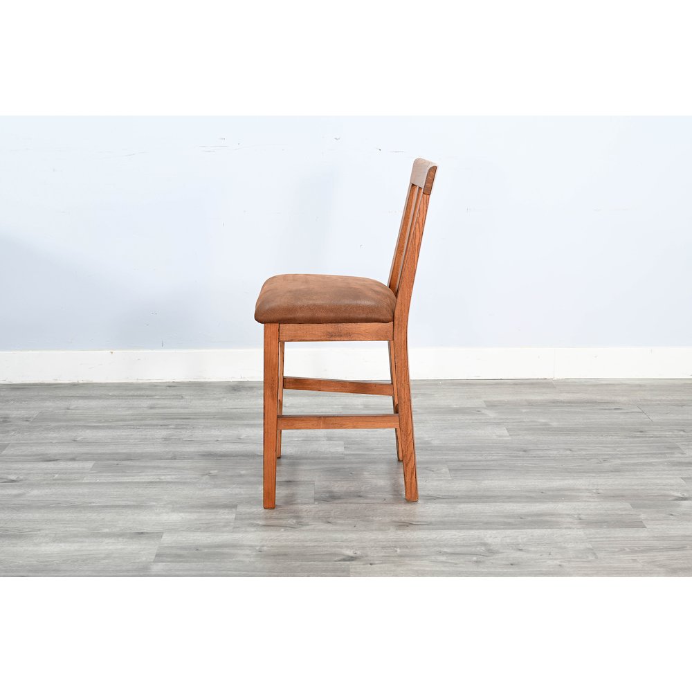 Counter Sedona Slatback Barstool, Cushion Seat (Set of 2). Picture 3