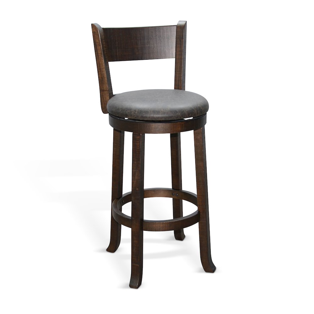 Sunny Designs Bar Swivel Barstool, Cushion Seat (Set of 2). Picture 1