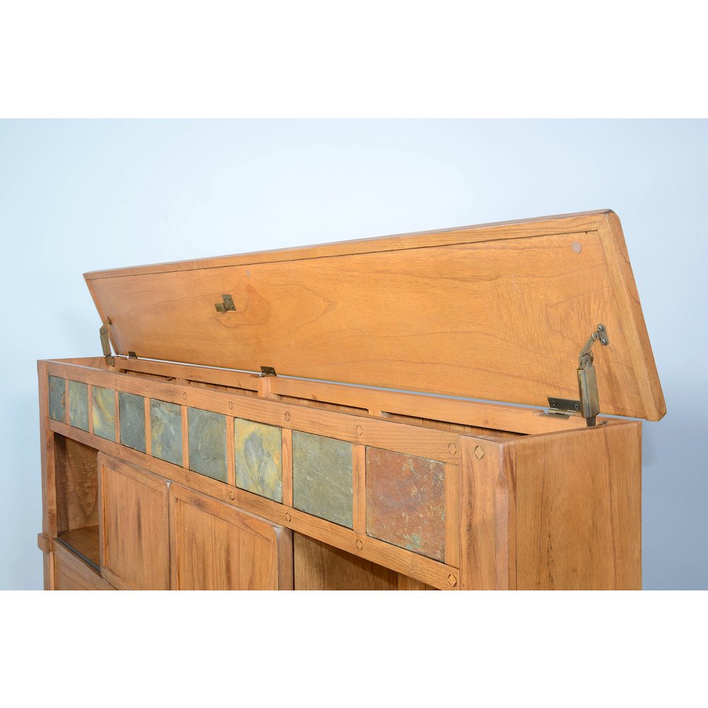 Eastern King Storage Bed with Slate. Picture 5