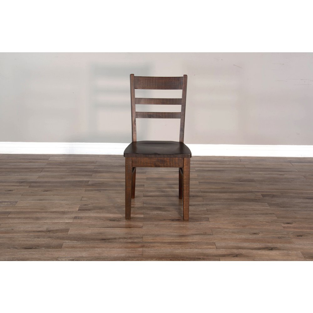 Ladderback Chair, Wood Seat (Set of 2). Picture 2