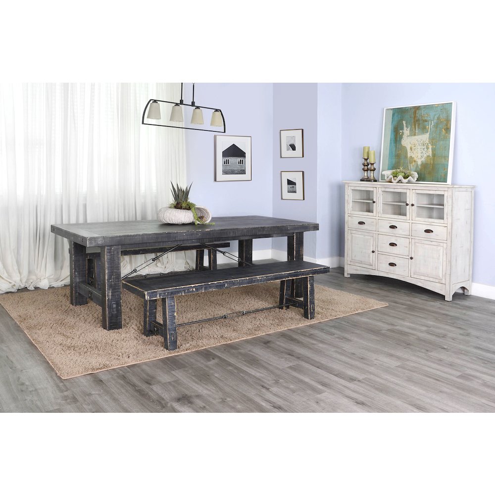 Extension Wood Dining Table. Picture 2