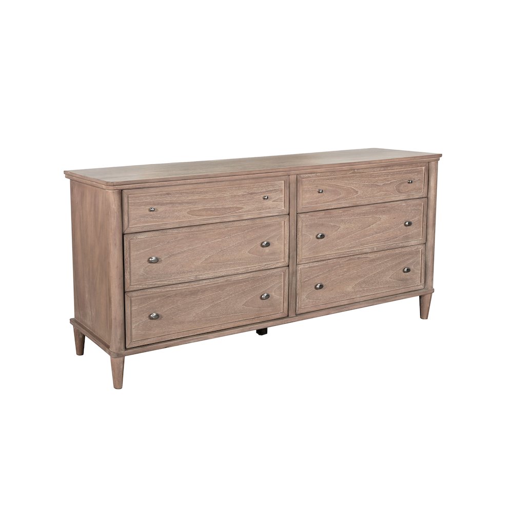 Transitional 6-Drawer Dresser. Picture 1