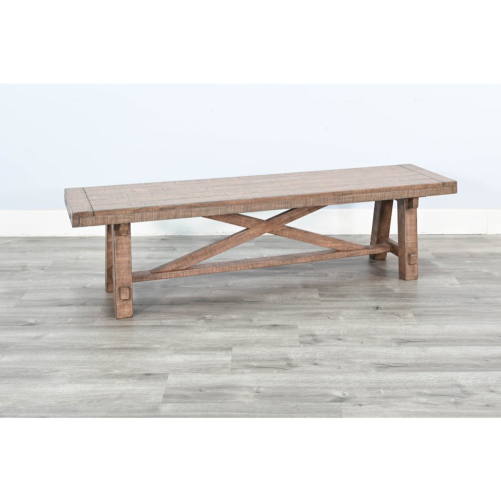 Wood Dining Bench. Picture 2