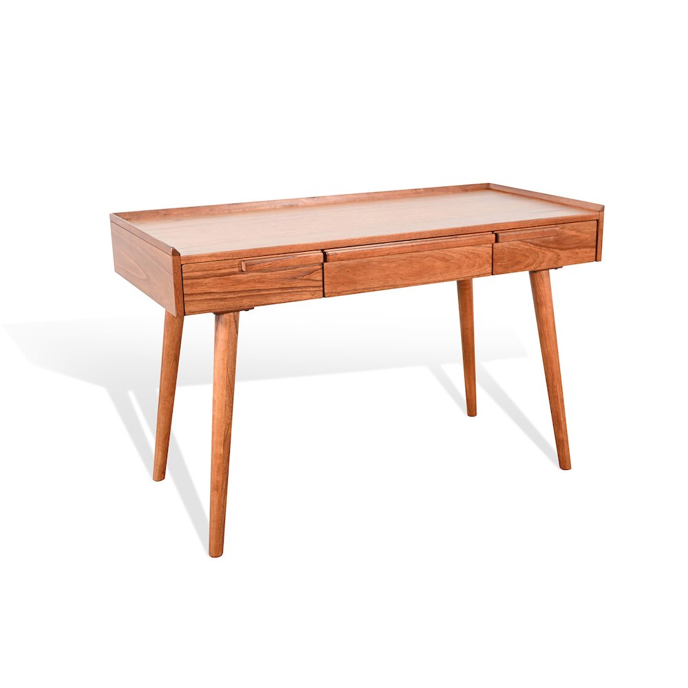 48" Mid-Century Desk, Cinnamon. Picture 1