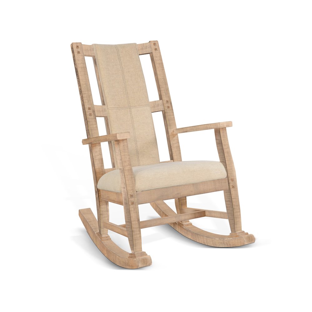 Cushioned Rocking Chair. Picture 1