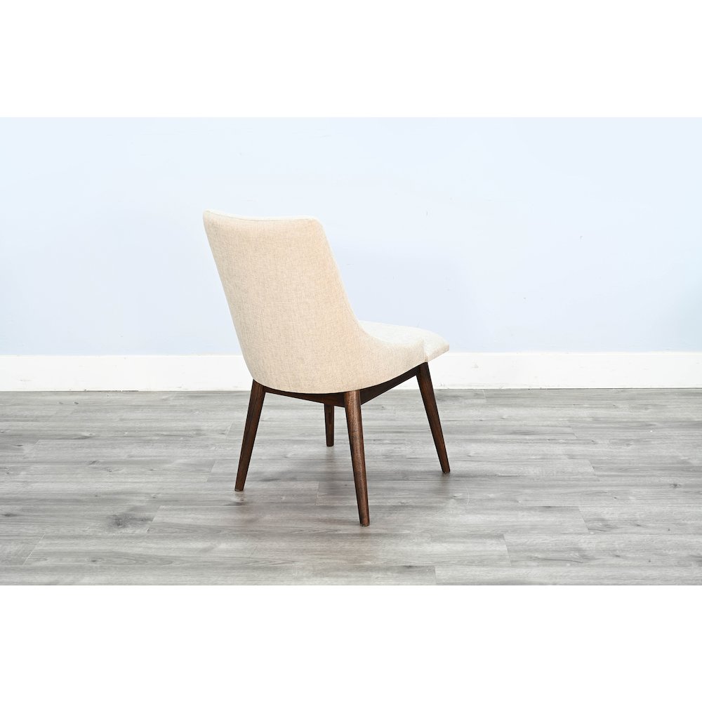 Upholstered Cushion Seat Dining Chair (Set of 2), Walnut. Picture 4