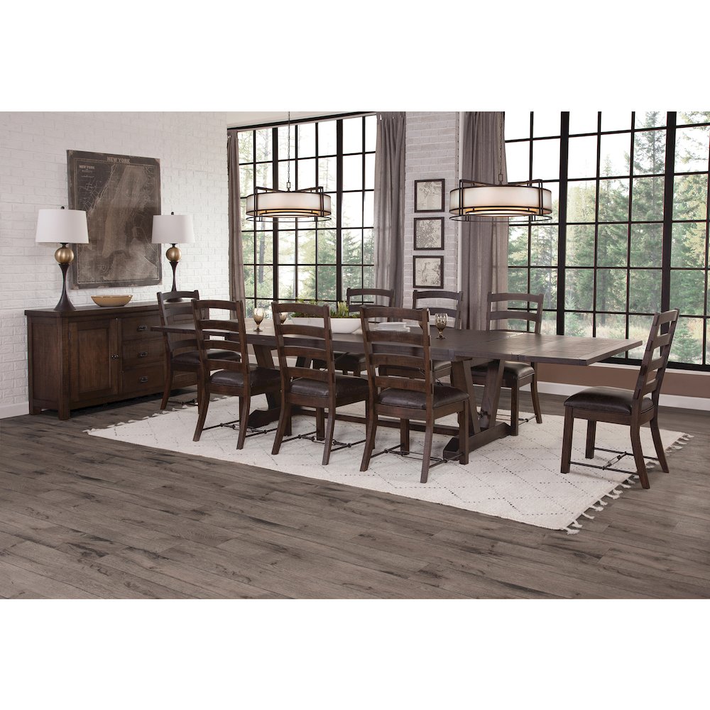 Yellowstone Folding Leaf Extension Dining Set. Picture 2