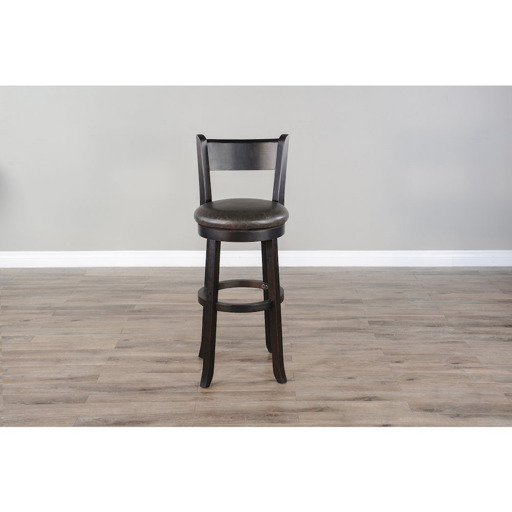 Sunny Designs Bar Swivel Barstool, Cushion Seat & Back (Set of 2). Picture 2