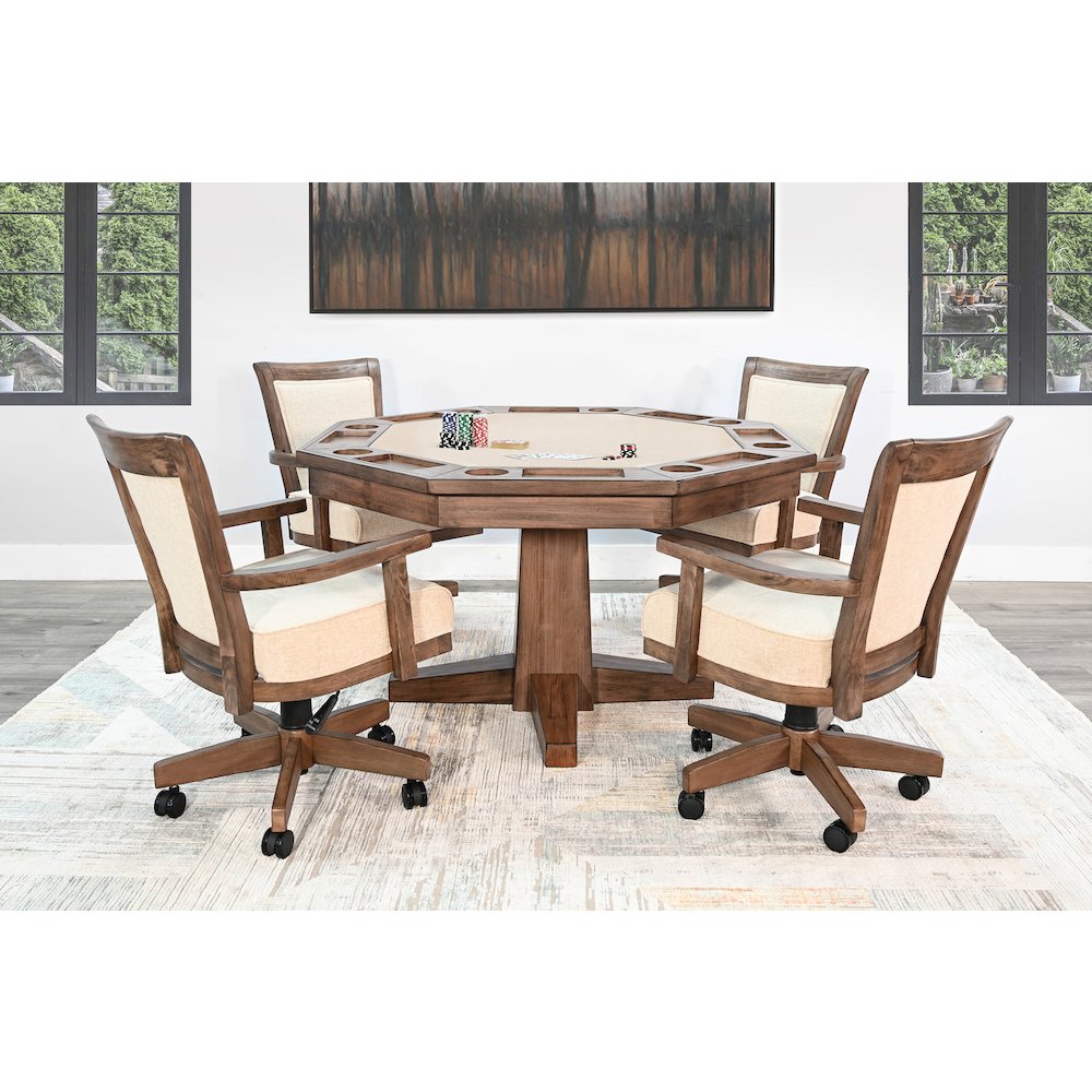 Sunny Designs Reversible Game and Dining Poker Table. Picture 6