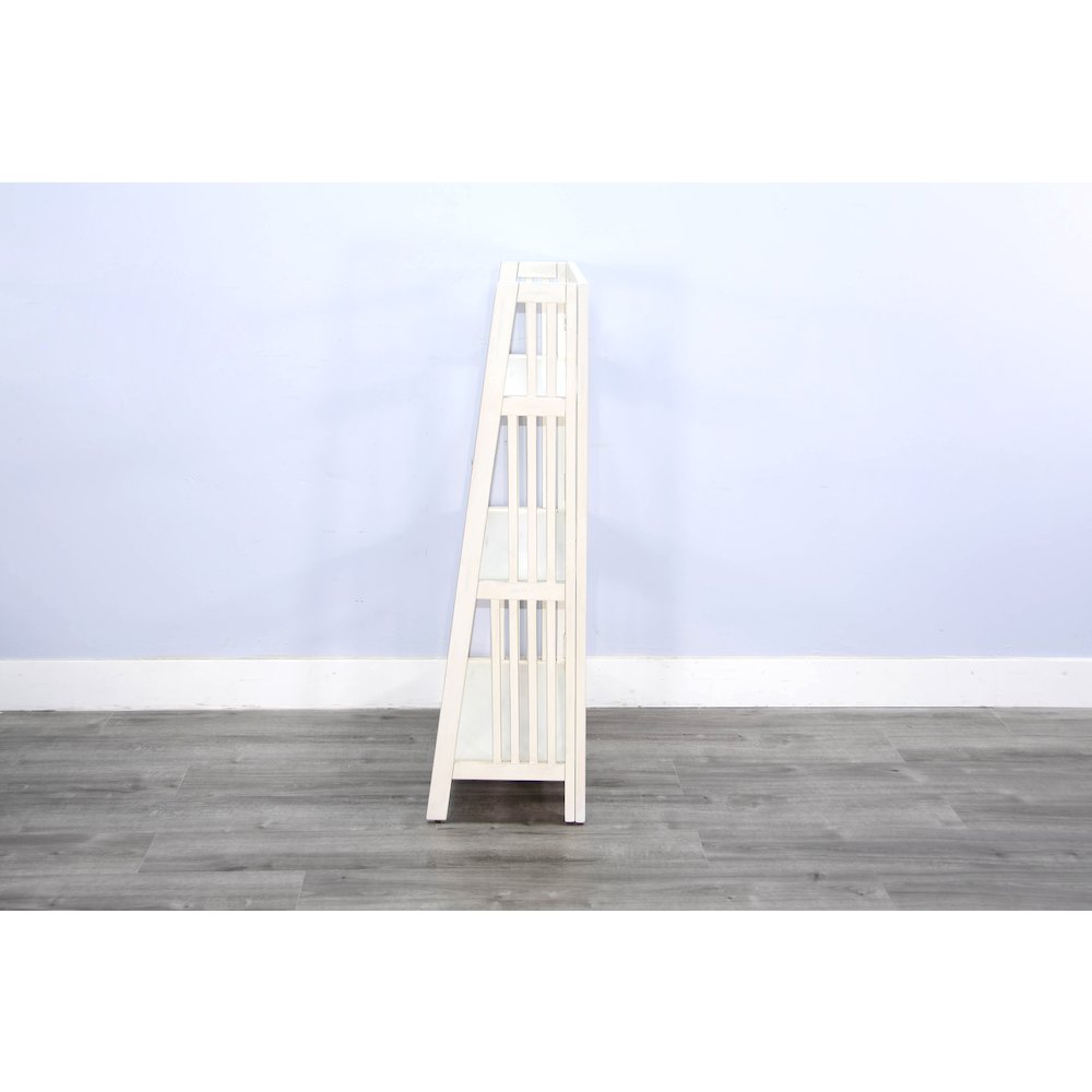 Sunny Designs 48" Mahogany Wood Folding Bookcase. Picture 4