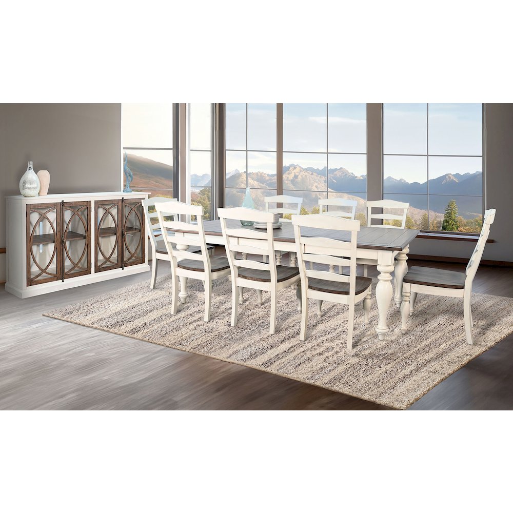 Pasadena Rectangular Extension Dining Set. Picture 2