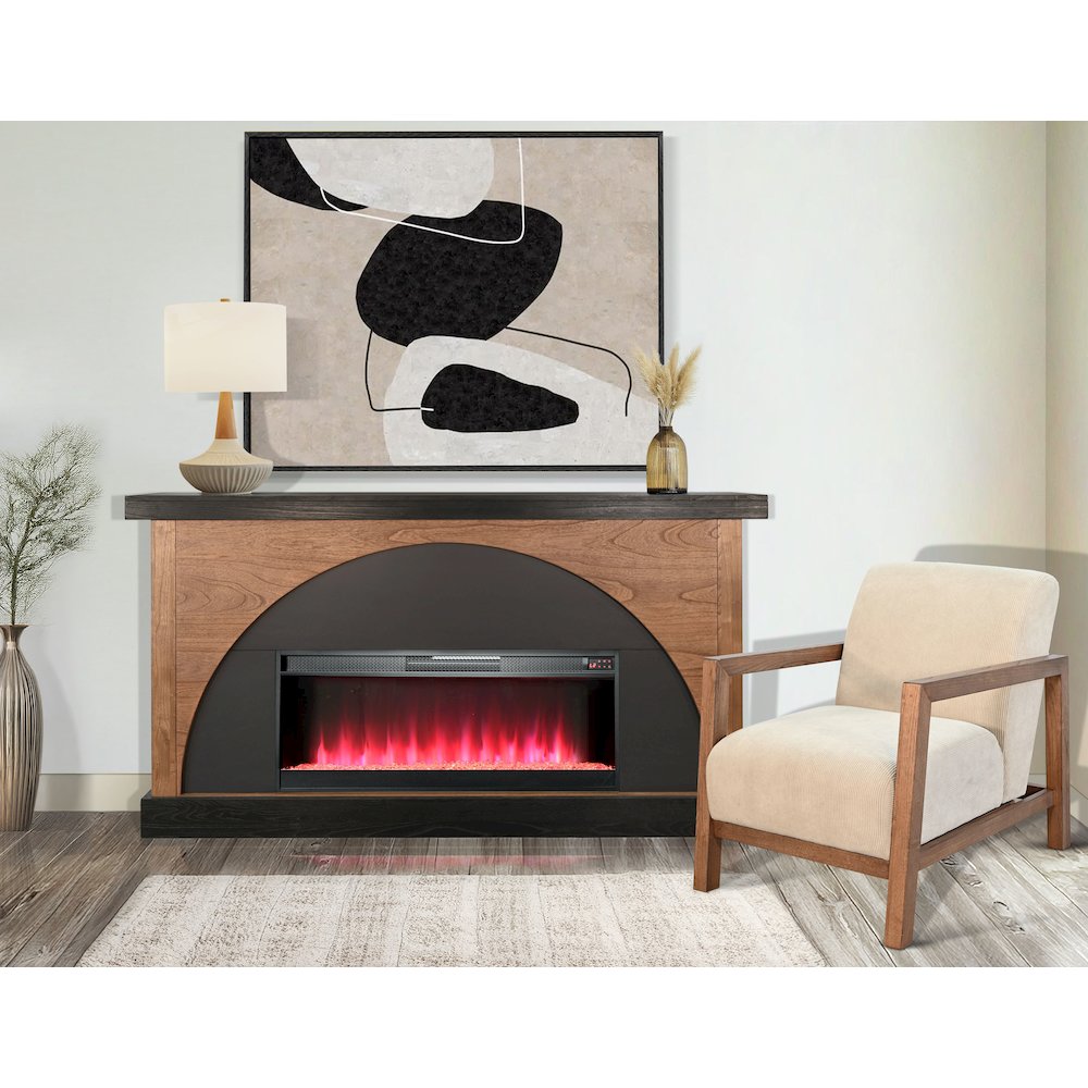 Gabriella 42" Mantle with Crystal Insert. Picture 2