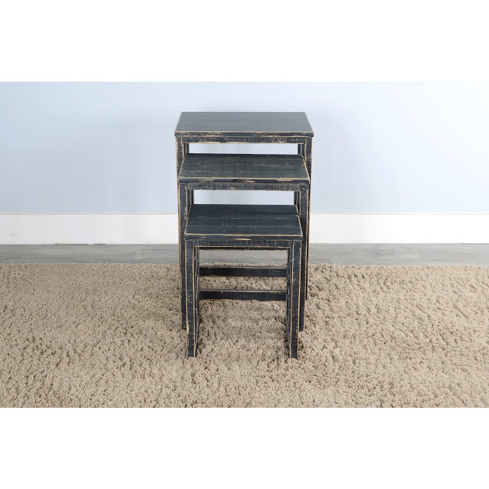 Black Sand Nesting Table. Picture 4