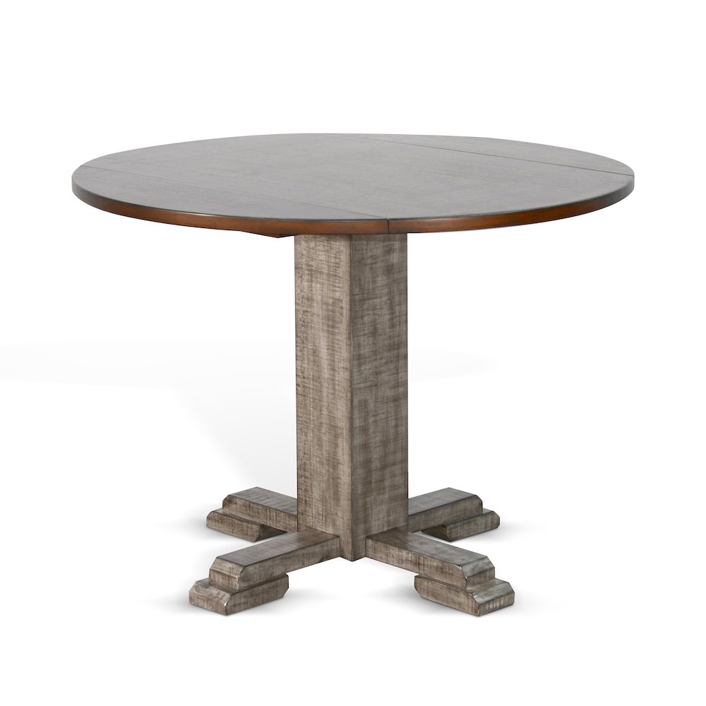Drop Leaf Round Table. Picture 1
