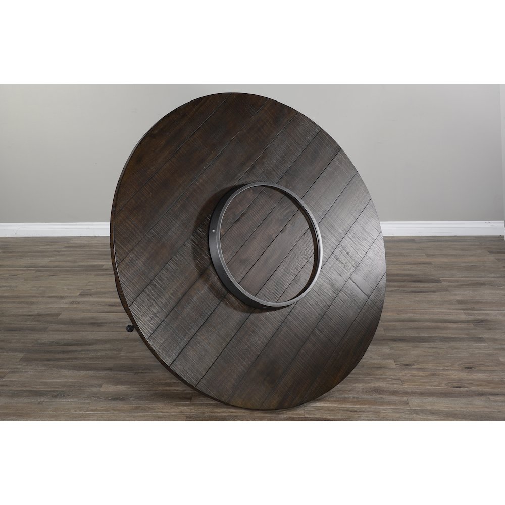 Round Pub Table with Wine Barrel Base. Picture 3