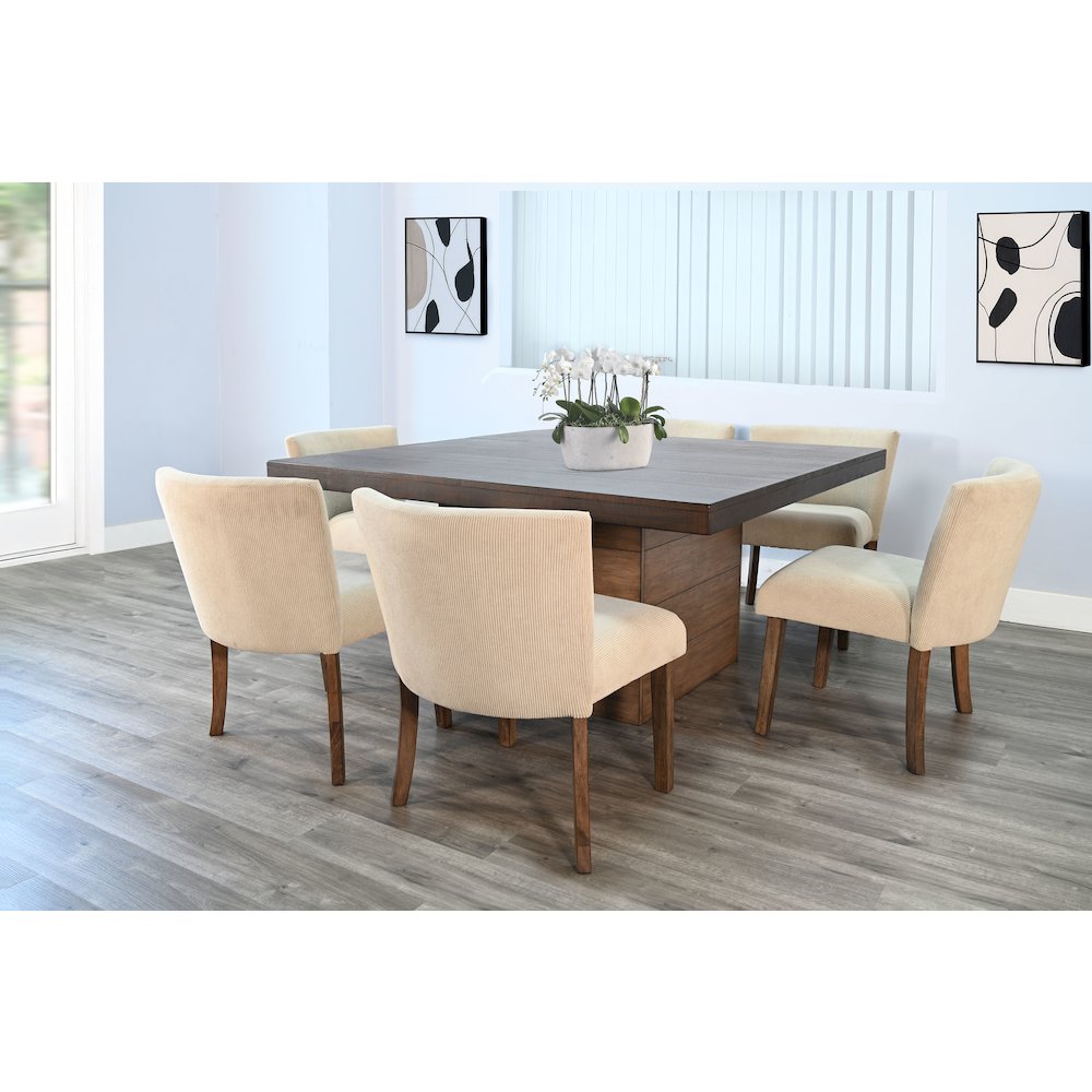 Modern Square Dining Set with Built-in Storage. Picture 2