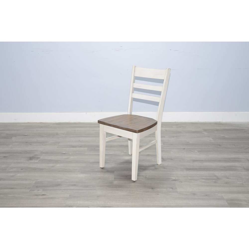 Ladderback Chair, Wood Seat (Set of 2). Picture 1