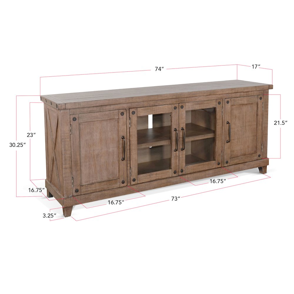 Vivian 74" Media Console. Picture 2