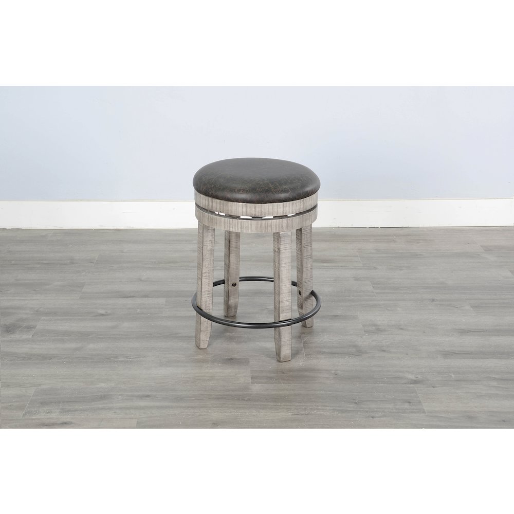 Counter Swivel Stool, Cushion Seat (Set of 2). Picture 2